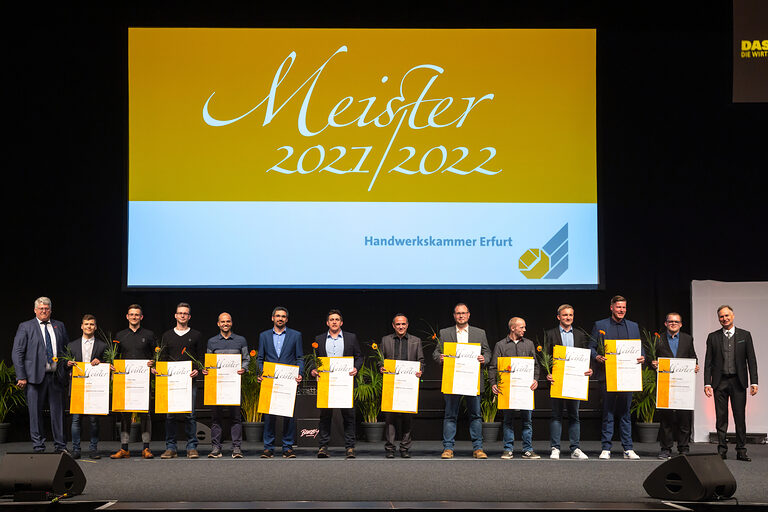 Meisterfeier Handwerkskammer Erfurt auf der Messe Erfurt Schlagwort(e): lth Handwerk HWK Meisterbriefe