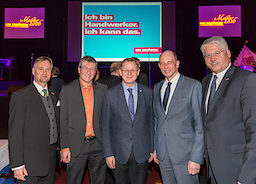 Meisterfeier der Handwerkskammer Erfurt am 20.02.2016 auf der Messe in Erfurt ( Thueringen ) . Foto: Michael Reichel/arifoto.de Schlagwort(e): lth