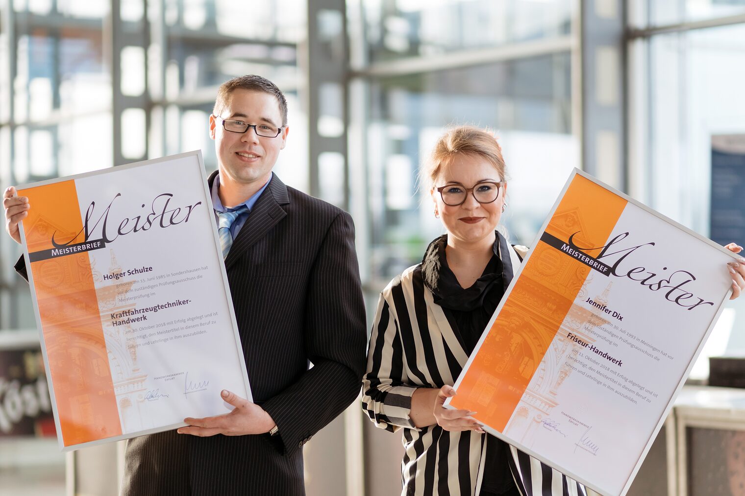 Meisterfeier der Handwerkskammer Erfurt am 23.02.2019 auf der Messe Erfurt (Thüringen). Foto: HWK/Michael Reichel Schlagwort(e): lth, Handwerk, HWK