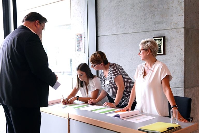 Impressionen vom Gemeinsamen Jahresempfang der Industrie- und Handelskammer Erfurt und Handwerkskammer Erfurt am 29. August 2019 im congress centrum neue weimarhalle in Weimar 