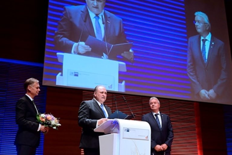 Impressionen vom Gemeinsamen Jahresempfang der Industrie- und Handelskammer Erfurt und Handwerkskammer Erfurt am 29. August 2019 im congress centrum neue weimarhalle in Weimar 