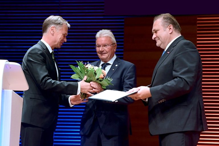 Impressionen vom Gemeinsamen Jahresempfang der Industrie- und Handelskammer Erfurt und Handwerkskammer Erfurt am 29. August 2019 im congress centrum neue weimarhalle in Weimar 