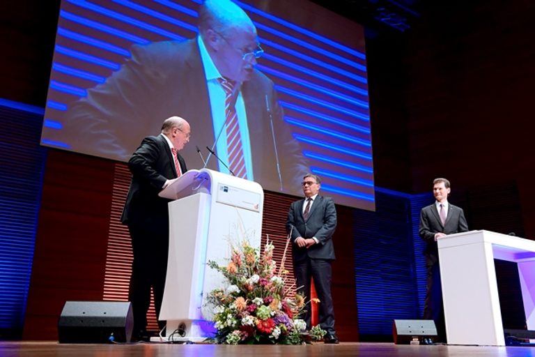 Impressionen vom Gemeinsamen Jahresempfang der Industrie- und Handelskammer Erfurt und Handwerkskammer Erfurt am 29. August 2019 im congress centrum neue weimarhalle in Weimar 