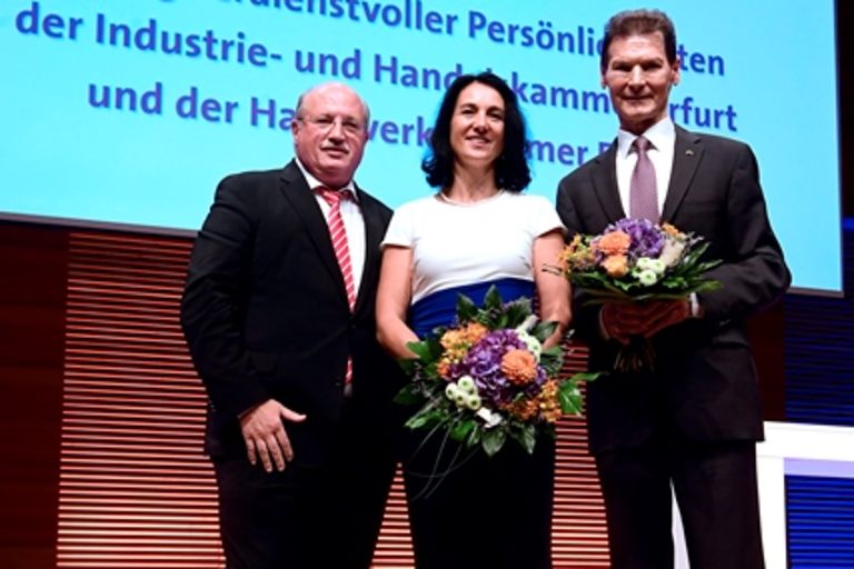 Impressionen vom Gemeinsamen Jahresempfang der Industrie- und Handelskammer Erfurt und Handwerkskammer Erfurt am 29. August 2019 im congress centrum neue weimarhalle in Weimar 