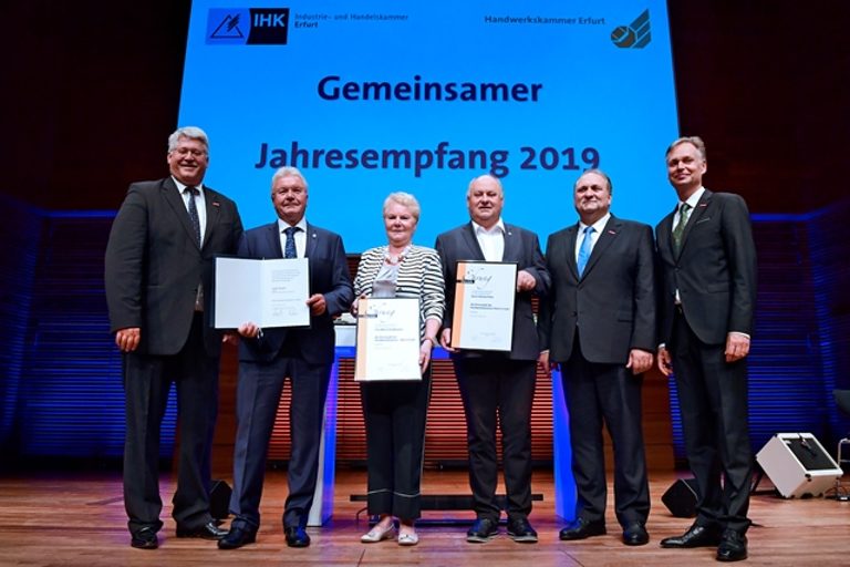 Impressionen vom Gemeinsamen Jahresempfang der Industrie- und Handelskammer Erfurt und Handwerkskammer Erfurt am 29. August 2019 im congress centrum neue weimarhalle in Weimar 