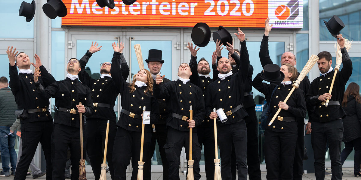 08.02.2020, Erfurt: Meisterfeier der Handwerkskammer Erfurt auf der Messe. 08.02.2020, Erfurt: Meisterfeier der Handwerkskammer Erfurt auf der Messe. Schlagwort(e): lth Handwerk Meister