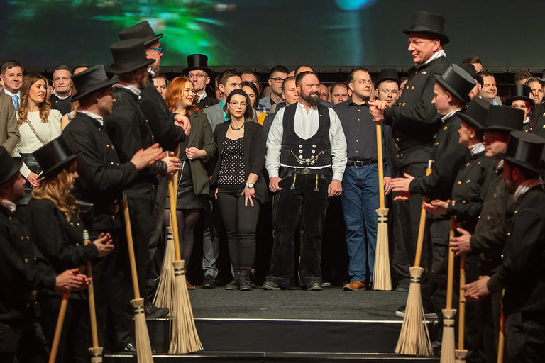 08.02.2020, Erfurt: Meisterfeier der Handwerkskammer Erfurt auf der Messe. Schlagwort(e): lth Handwerk Meister