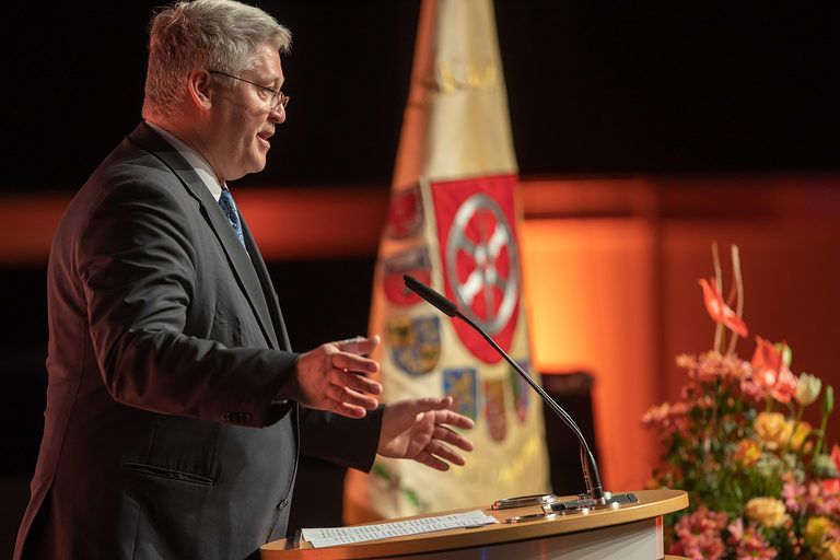 08.02.2020, Erfurt: Meisterfeier der Handwerkskammer Erfurt auf der Messe. Schlagwort(e): lth Handwerk Meister