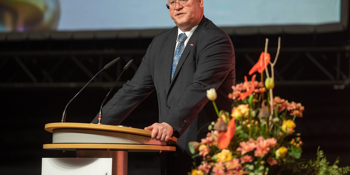 08.02.2020, Erfurt: Meisterfeier der Handwerkskammer Erfurt auf der Messe. 08.02.2020, Erfurt: Meisterfeier der Handwerkskammer Erfurt auf der Messe. Schlagwort(e): lth Handwerk Meister