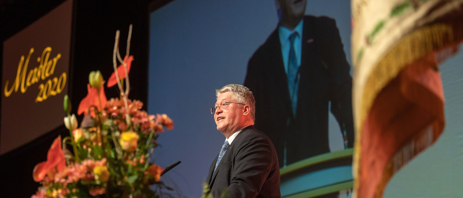 08.02.2020, Erfurt: Meisterfeier der Handwerkskammer Erfurt auf der Messe. Schlagwort(e): lth Handwerk Meister