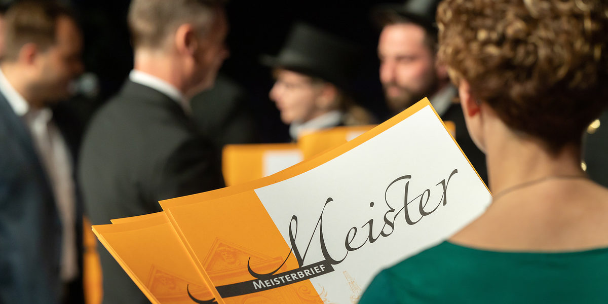08.02.2020, Erfurt: Meisterfeier der Handwerkskammer Erfurt auf der Messe. 08.02.2020, Erfurt: Meisterfeier der Handwerkskammer Erfurt auf der Messe. Schlagwort(e): lth Handwerk Meister
