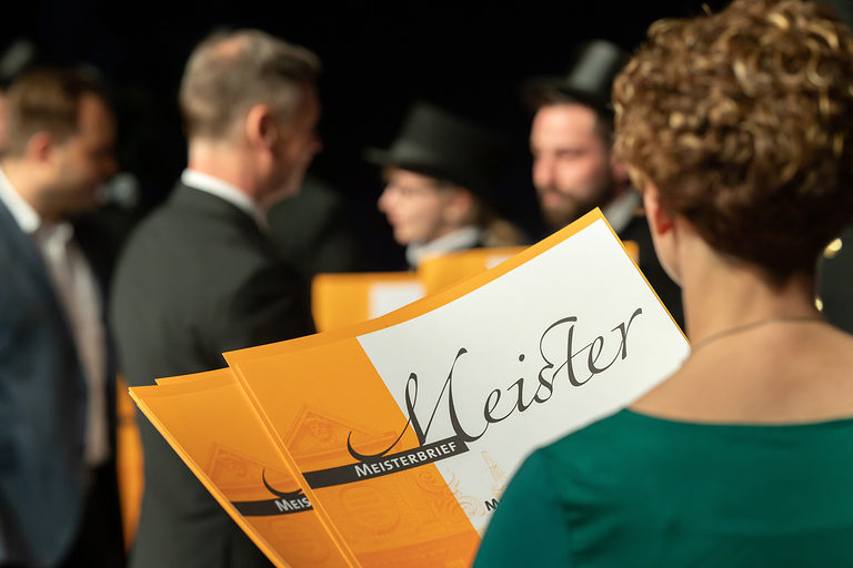 08.02.2020, Erfurt: Meisterfeier der Handwerkskammer Erfurt auf der Messe. Schlagwort(e): lth Handwerk Meister