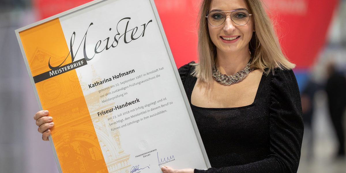 08.02.2020, Erfurt: Meisterfeier der Handwerkskammer Erfurt auf der Messe. 08.02.2020, Erfurt: Meisterfeier der Handwerkskammer Erfurt auf der Messe. Schlagwort(e): lth Handwerk Meister