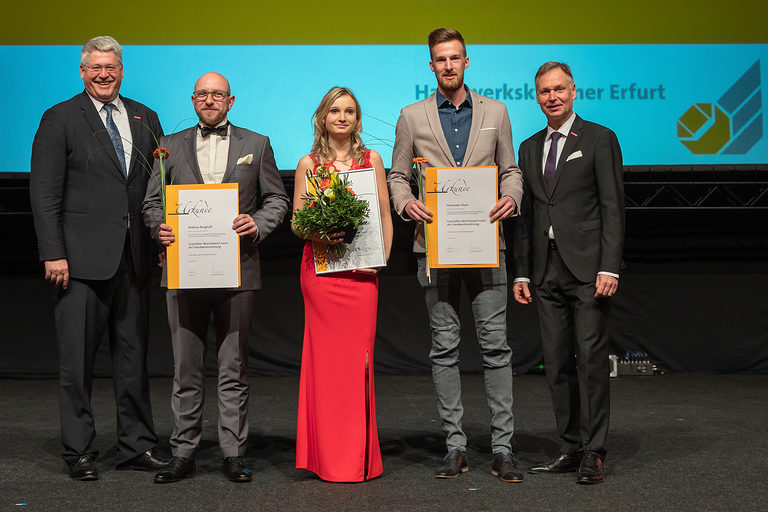 08.02.2020, Erfurt: Meisterfeier der Handwerkskammer Erfurt auf der Messe. Schlagwort(e): lth Handwerk Meister