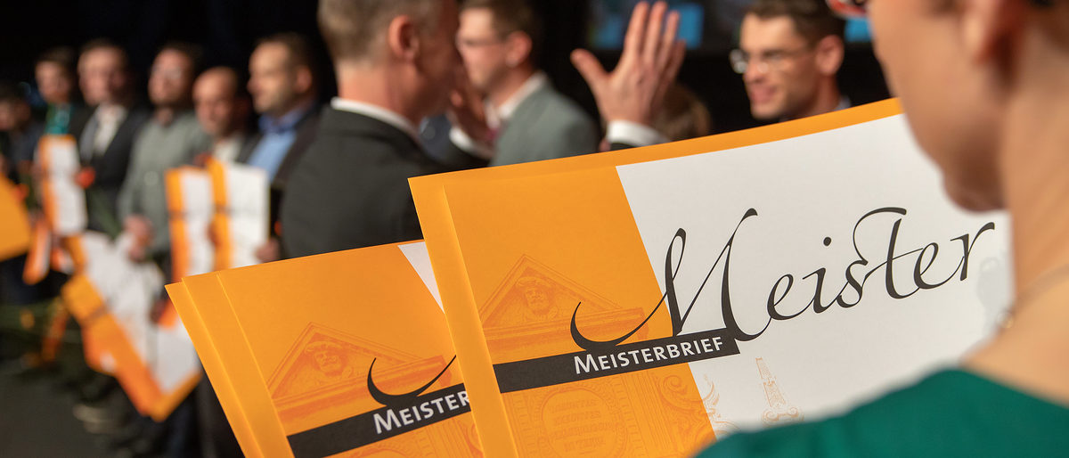 Bei der diesjährigen Meisterfeier wurden 260 Meisterbriefe vergeben. 08.02.2020, Erfurt: Meisterfeier der Handwerkskammer Erfurt auf der Messe. Schlagwort(e): lth Handwerk Meister