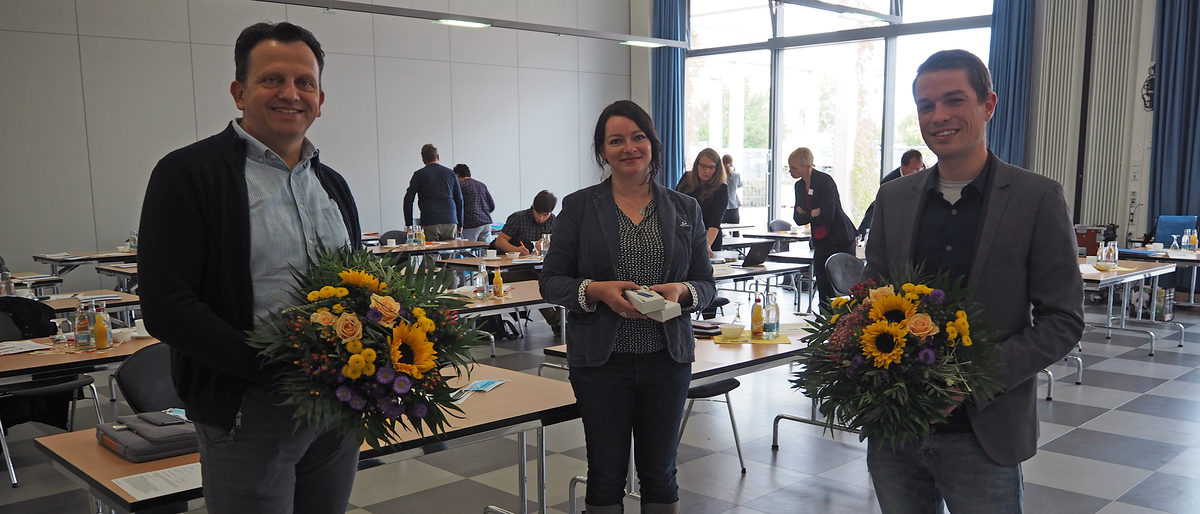 Die Betriebsinhaber Heiko Platz (li.) und Sascha Rink gaben unter Moderation von Patricia Roth (HWK Erfurt) Einblicke in die betriebliche Nachwuchsgewinnung. Die Betriebsinhaber Heiko Platz (li.) und Sascha Rink gaben unter Moderation von Patricia Roth (HWK Erfurt) Einblicke in die betriebliche Nachwuchsgewinnung.