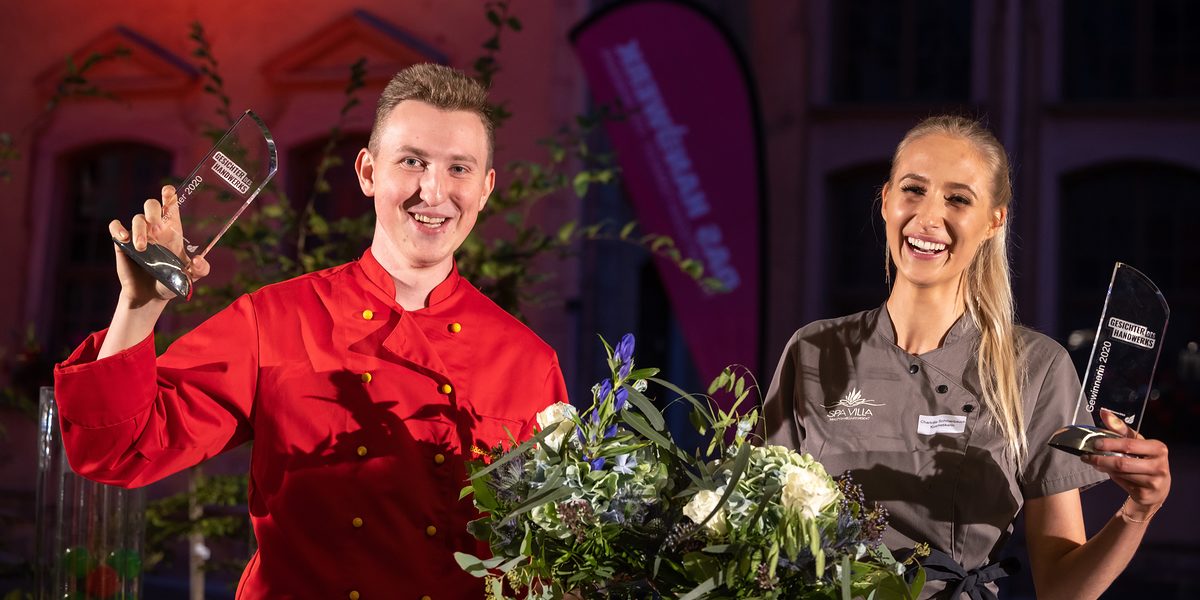 Bäckermeister Paul Süpke und Kosmetikerin Charlotte Schmerbauch sind die amtierenden ¿Gesichter des Handwerks¿ der Handwerkskammer Erfurt. Jetzt werden ihre Nachfolger gesucht. Bäckermeister Paul Süpke und Kosmetikerin Charlotte Schmerbauch sind die amtierenden ¿Gesichter des Handwerks¿ der Handwerkskammer Erfurt. Jetzt werden ihre Nachfolger gesucht.