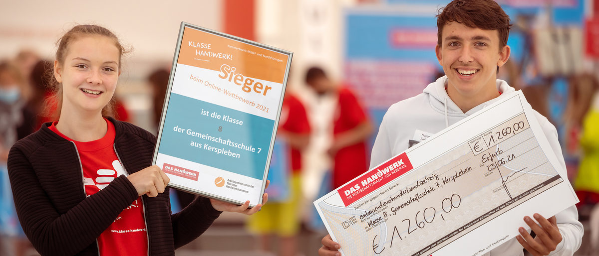Die Klasse 8 der Gemeinschaftsschule 7 aus Kerspleben hat sich 1.260 Euro für die Klassenkasse erspielt. arifoto