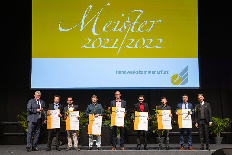 Meisterfeier Handwerkskammer Erfurt auf der Messe Erfurt Schlagwort(e): lth Handwerk HWK Meisterbriefe