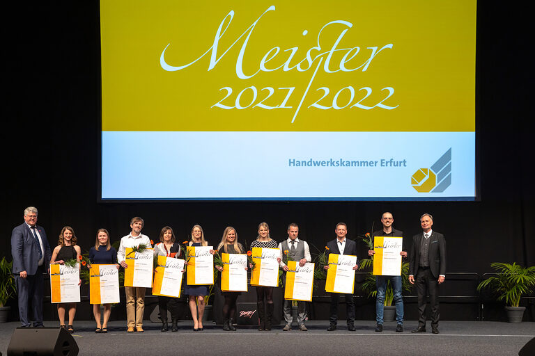 Meisterfeier Handwerkskammer Erfurt auf der Messe Erfurt Schlagwort(e): lth Handwerk HWK Meisterbriefe