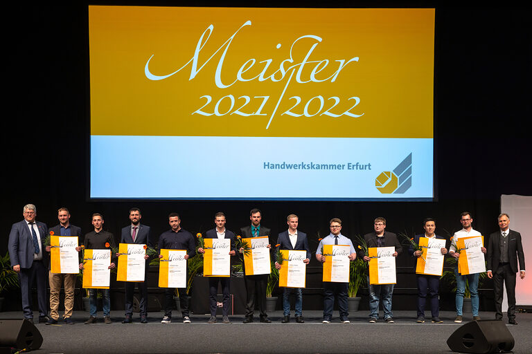 Meisterfeier Handwerkskammer Erfurt auf der Messe Erfurt Schlagwort(e): lth Handwerk HWK Meisterbriefe