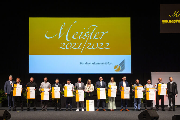 Meisterfeier Handwerkskammer Erfurt auf der Messe Erfurt Schlagwort(e): lth Handwerk HWK Meisterbriefe