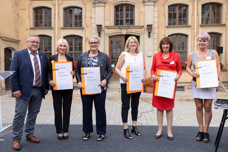 Ehrung von Handwerksbetrieben zum 25-jährigen Jubiläum durch die Handwerkskammer Erfurt. Schlagwort(e): lth Handwerk