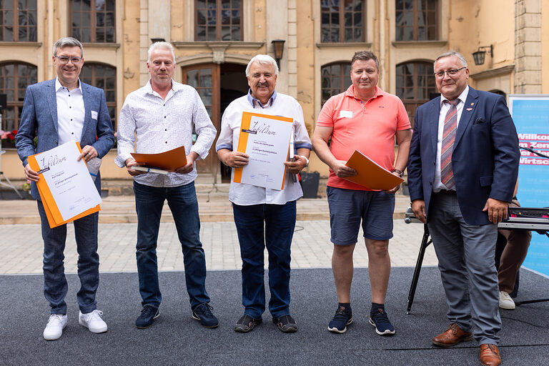 Ehrung von Handwerksbetrieben zum 25-jährigen Jubiläum durch die Handwerkskammer Erfurt. Schlagwort(e): lth Handwerk