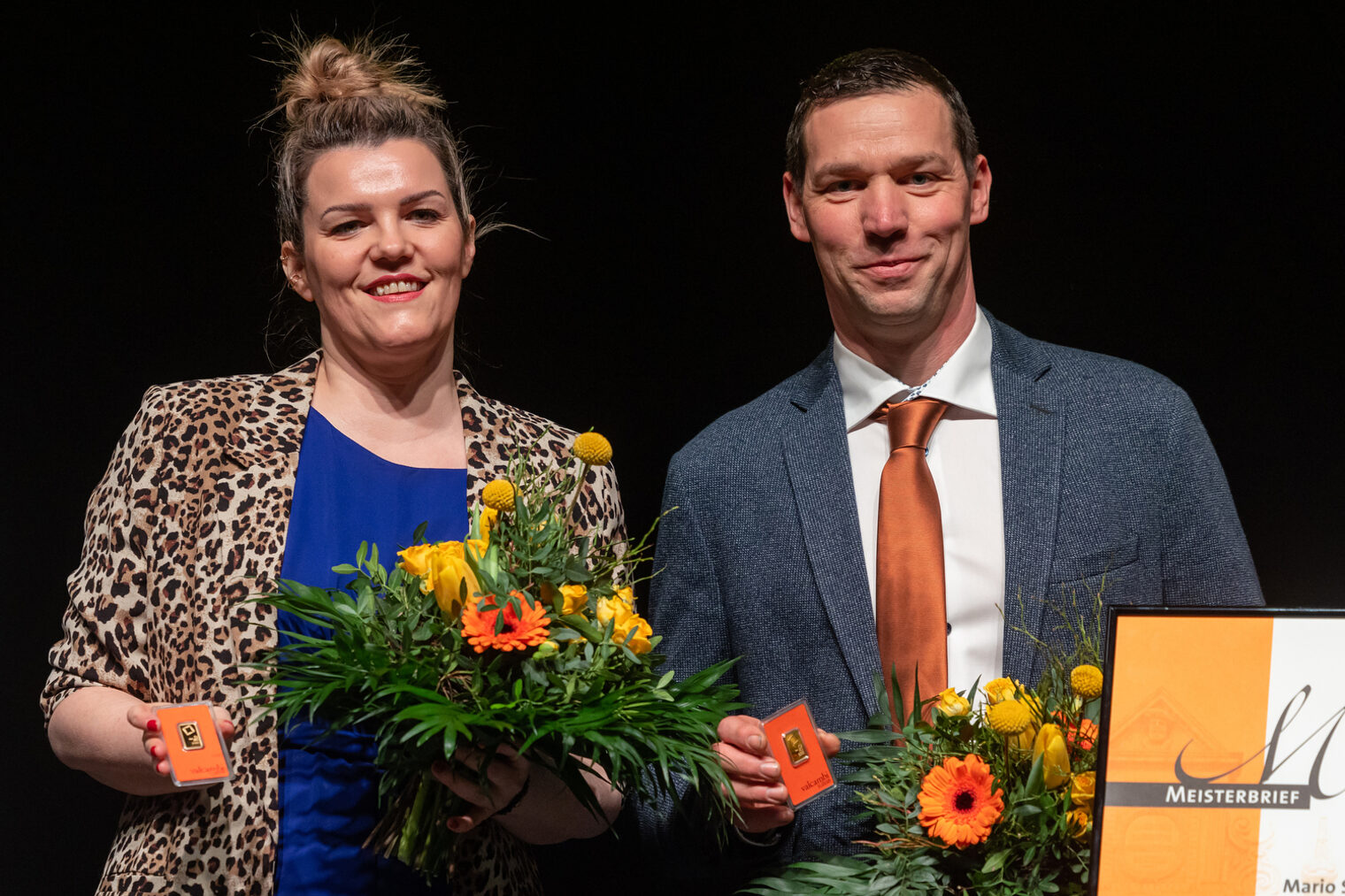 277 Jungmeisterinnen und Jungmeister im Handwerk ausgezeichnet - Meisterfeier 2023 der Handwerkskammer Erfurt in der Messehalle 1 der Messe Erfurt am Sonnabend, 11. Februar 2023 Meisterfeier der Handwerkskammer Erfurt in der Messehalle 1. Schlagwort(e): lth Handwerk