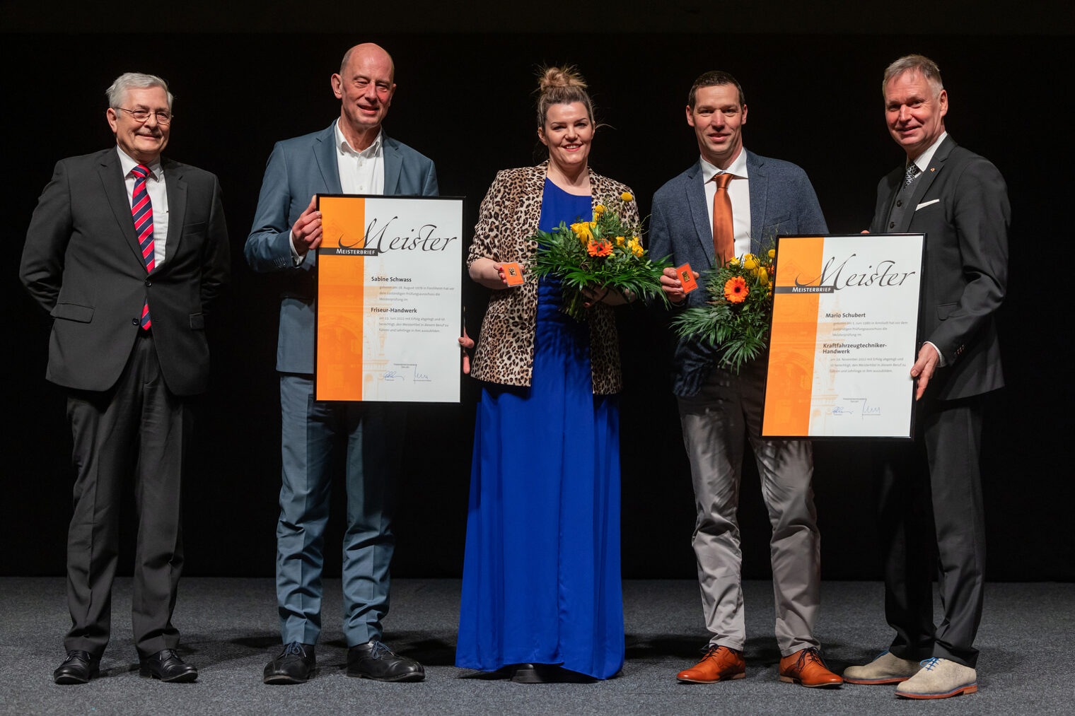 277 Jungmeisterinnen und Jungmeister im Handwerk ausgezeichnet - Meisterfeier 2023 der Handwerkskammer Erfurt in der Messehalle 1 der Messe Erfurt am Sonnabend, 11. Februar 2023 Meisterfeier der Handwerkskammer Erfurt in der Messehalle 1. Schlagwort(e): lth Handwerk