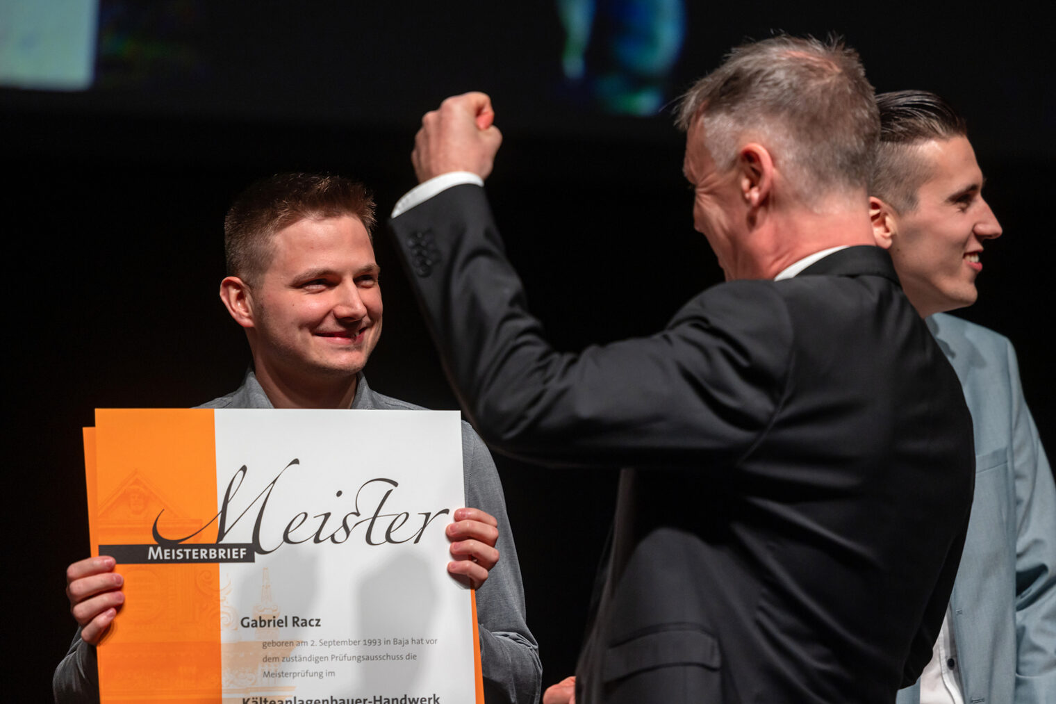 277 Jungmeisterinnen und Jungmeister im Handwerk ausgezeichnet - Meisterfeier 2023 der Handwerkskammer Erfurt in der Messehalle 1 der Messe Erfurt am Sonnabend, 11. Februar 2023 Meisterfeier der Handwerkskammer Erfurt in der Messehalle 1. Schlagwort(e): lth Handwerk