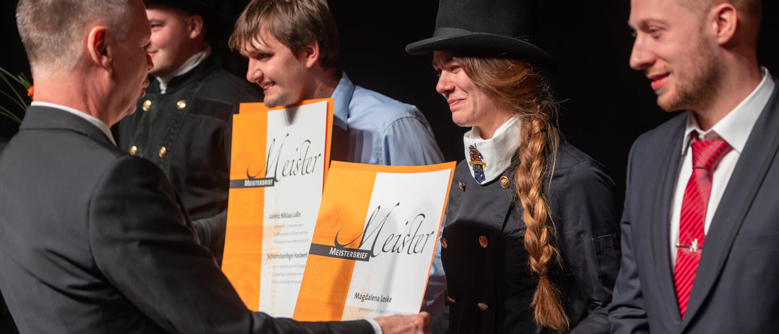 Meisterfeier der Handwerkskammer Erfurt in der Messehalle 1. Schlagwort(e): lth Handwerk