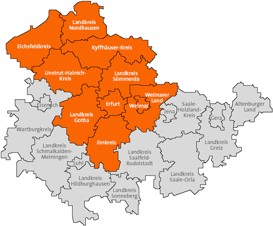 Kammerbezirk - Handwerkskammer Erfurt