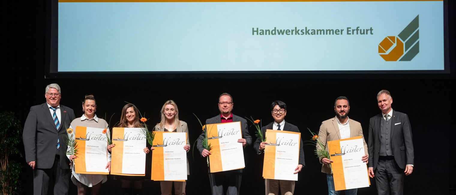 Meisterfeier der Handwerkskammer Erfurt in der Messehalle 1. Schlagwort(e): lth Handwerk