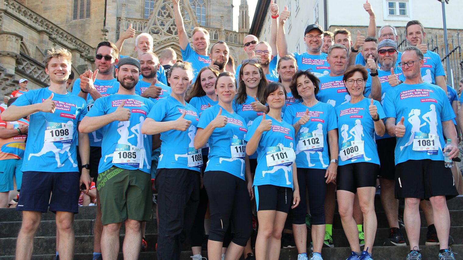 Unter dem Motto "Running together to win" startete das Team "Handwerk" 2022 beim RUN-Unternehmenslauf in Erfurt.