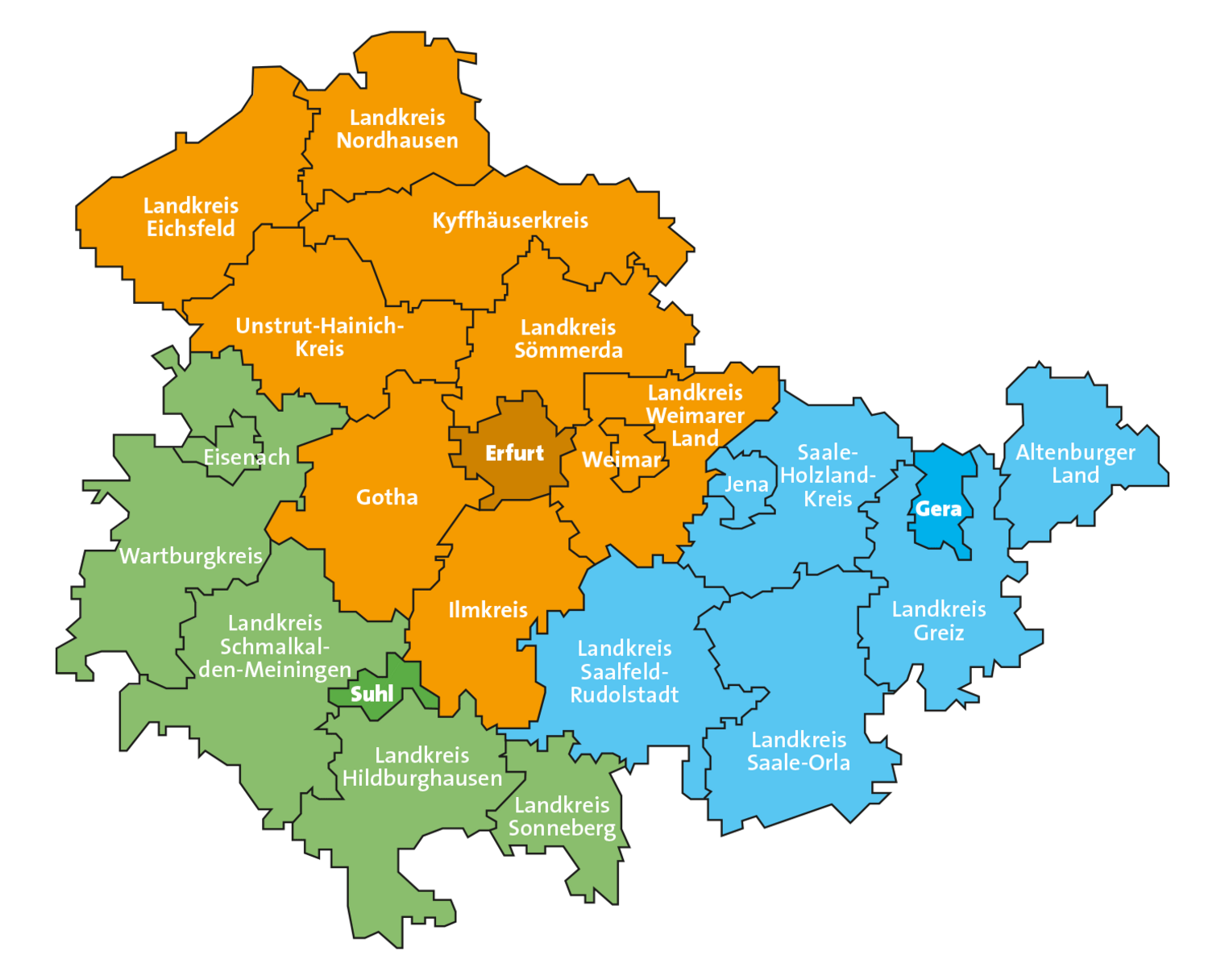 Karte-Kammerbezirke-Thüringen